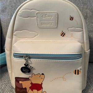 Disney Loungefly Cream Backpack with Pooh and Friends